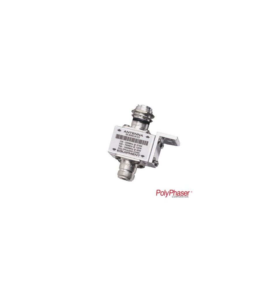 Protector RF Coaxial Para 10 - 1000 MHz de Ceja Frontal y Conectores N Hembra en Ambos Lados, 50 Î©