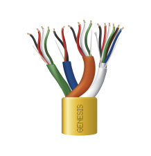 Carrete de Cable de 305 Metros (1000 Pies) / Color Amarillo / Compuesto por 6 x 22 AWG blindado, 4 x 18 AWG, 4 x 22 AWG, y 2 x 2