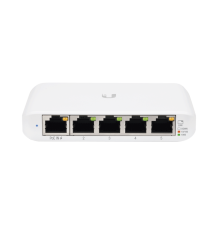 Switch UniFi Administrable Compacto de 5 Puertos 10/100/1000 Mbps, soporta entrada de PoE 802.3af/at