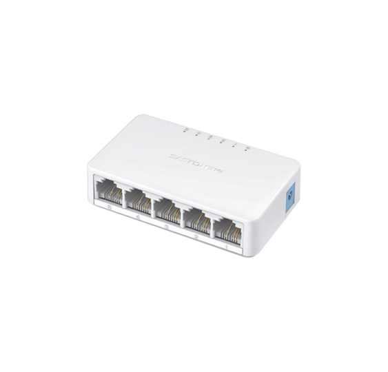 Switch NO Administrable / Para escritorio /  5 puertos 10/100 Mbps / DiseÃ±o Compacto / Plug and Play