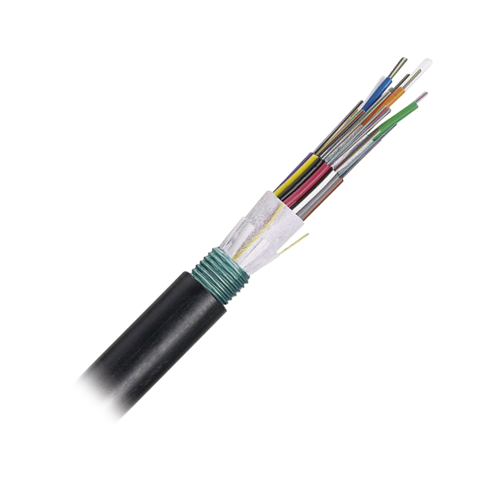 Cable de Fibra óptica de 24 hilos, OSP (Planta Externa), Armada, 250um, Monomodo OS2, Precio Por Metro