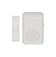 Timbre Inalámbrico Para Puerta Con 10 Tonos, Hasta 150m Linea de Vista, Con Receptor Inalámbrico Incluido, 110Vca