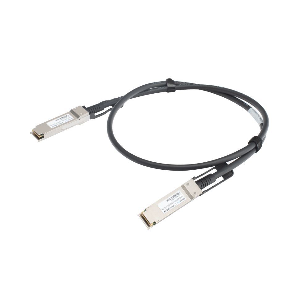 Cable DAC QSFP28 de 100 Gbps a 100 Gbps / Passive Direct Attach Copper Twinax Cable / Longitud: 1 metro