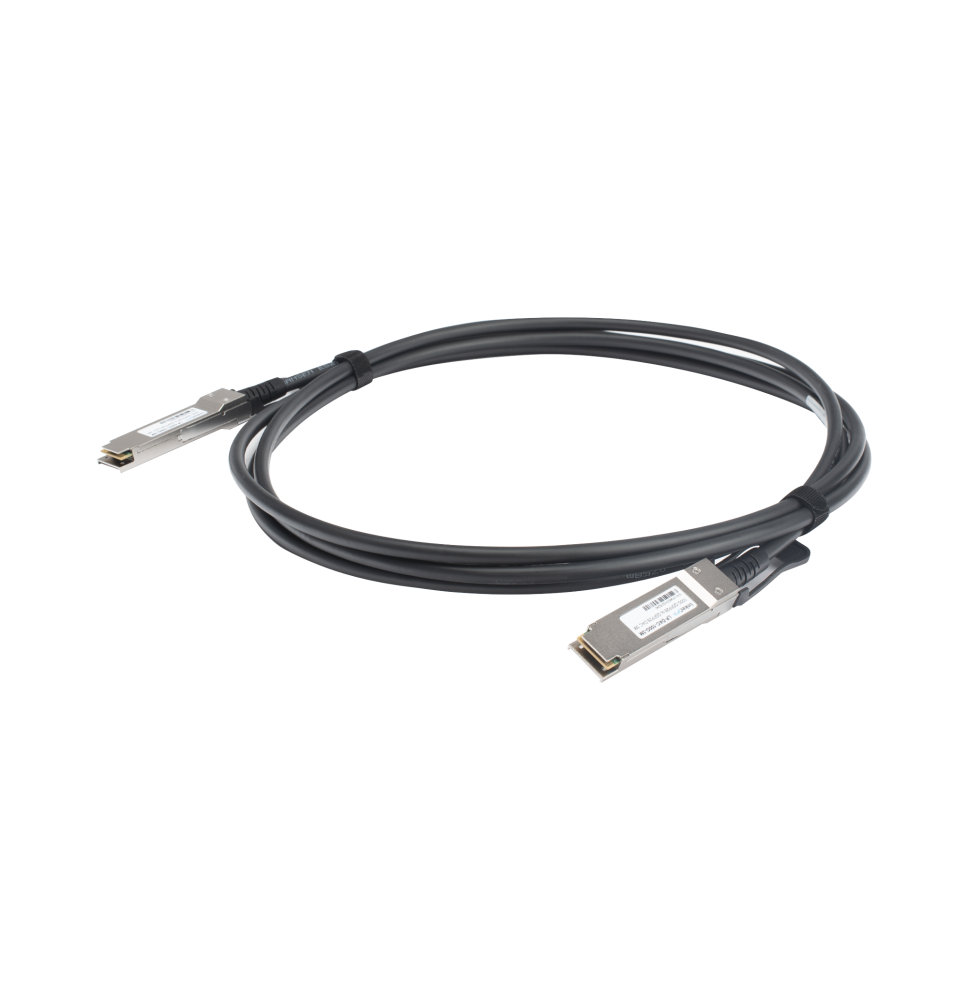 Cable DAC QSFP28 de 100 Gbps a 100 Gbps / Passive Direct Attach Copper Twinax Cable / Longitud: 3 metros